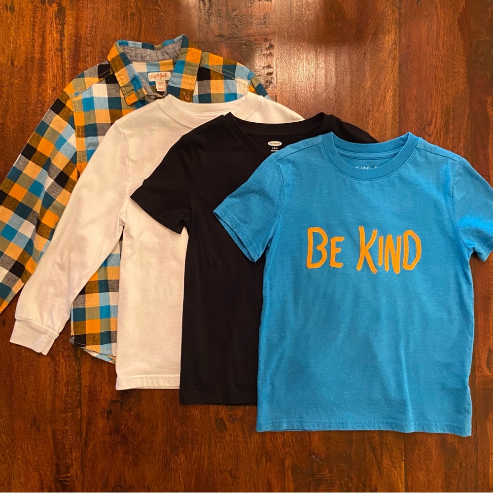 CLEARANCE SPECIAL: Bundle of 4 Mix n’ Match Boys Shirts